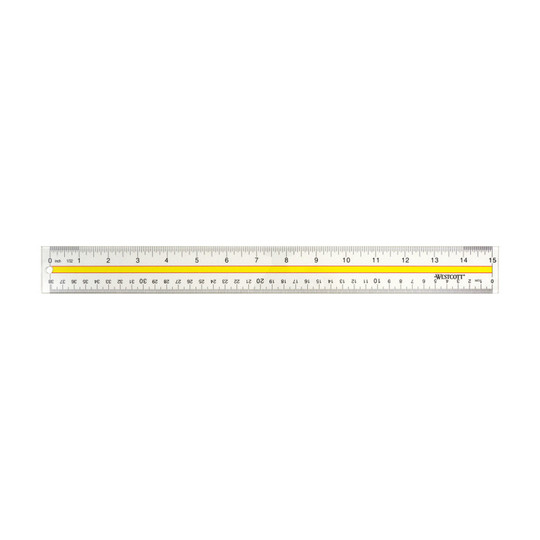 15-Inch Acrylic Reading Ruler with Tinted Guide