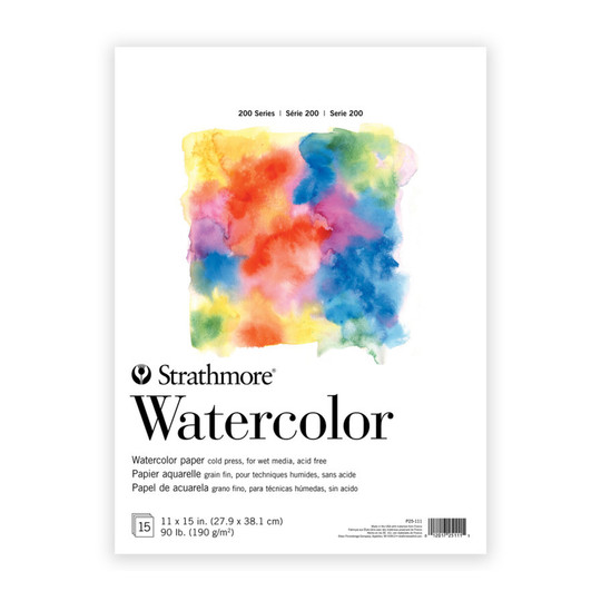 200 Series Watercolor Paper Pad, 11 x 15 in., 15 Sheets