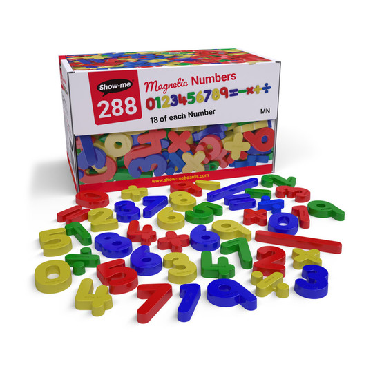 Magnetic Numbers and Math Symbols Set, 288 Pieces