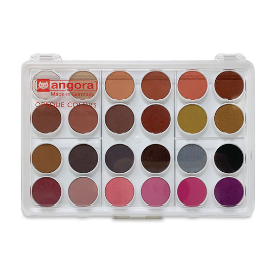 24-Pan Opaque Watercolor Skin Tone Set