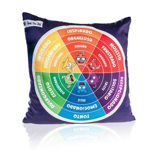 Bilingual Weighted Emotions Wheel Pillow