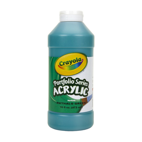 Phthalo Green Acrylic Paint, 16 oz.