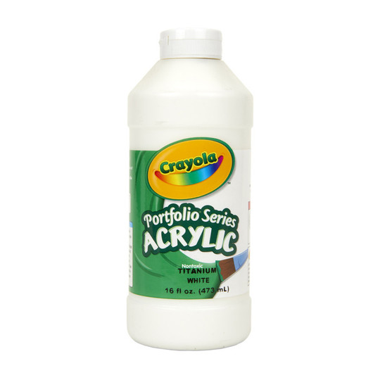 White Acrylic Craft Paint, 16 oz.