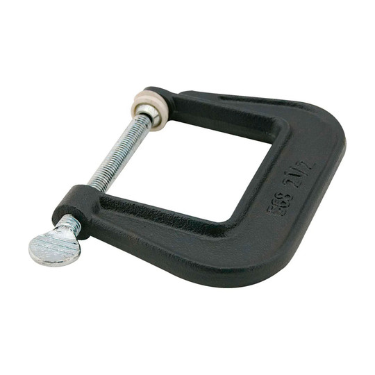Junior C-clamp with 1-1/4-inch opening and 1-1/4-inch throat depth