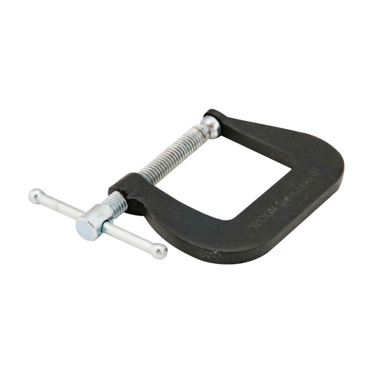 Forged steel C-clamp with 1-1/4 inch opening