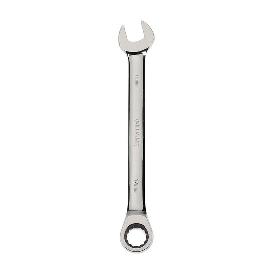 17 mm 12-point combination ratcheting wrench with chrome finish