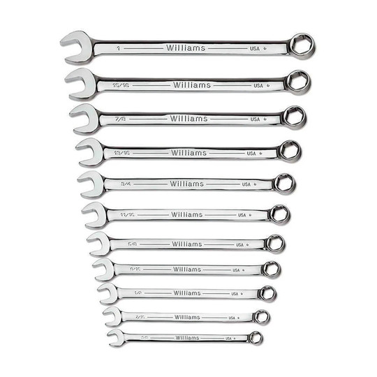 11-piece 3/8 in. to 1 in. 6-point combination wrench set