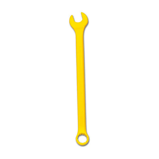Yellow 5/8-inch 12-point combination wrench