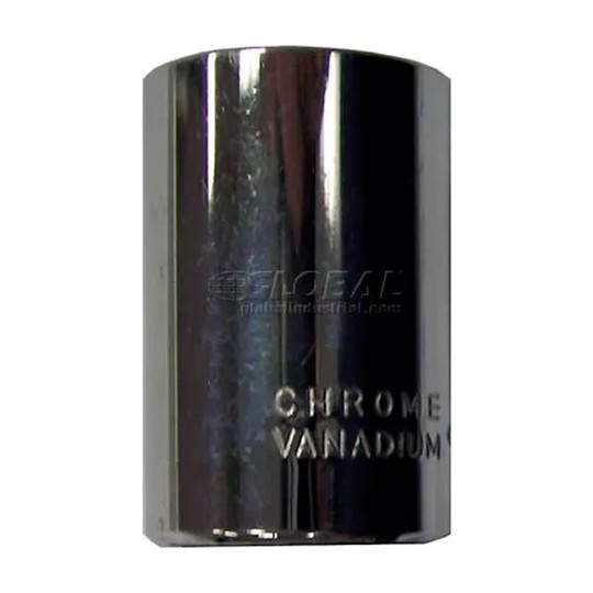 Short chrome 9/16-inch 12-point socket with 3/8-inch drive