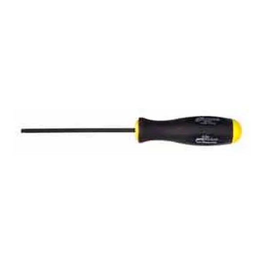Long 5/32-inch ball-end hex screwdriver with black handle and steel shaft