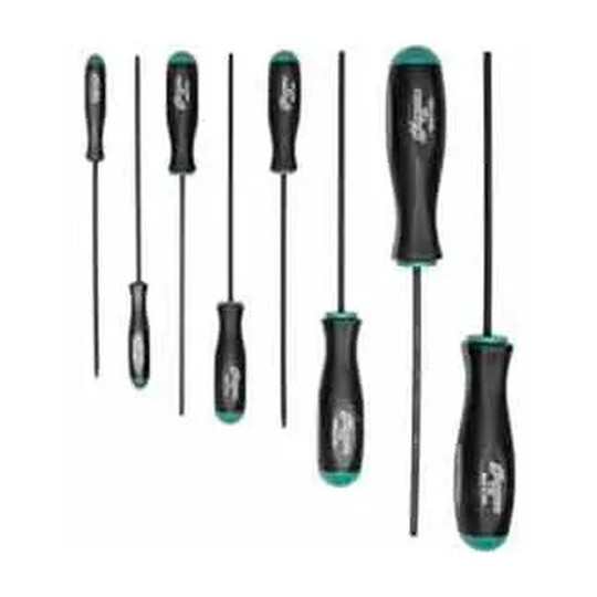 Star tip screwdriver set with T6 through T25 sizes