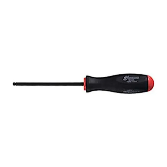 Black 4 mm extra-long ball-end hex screwdriver