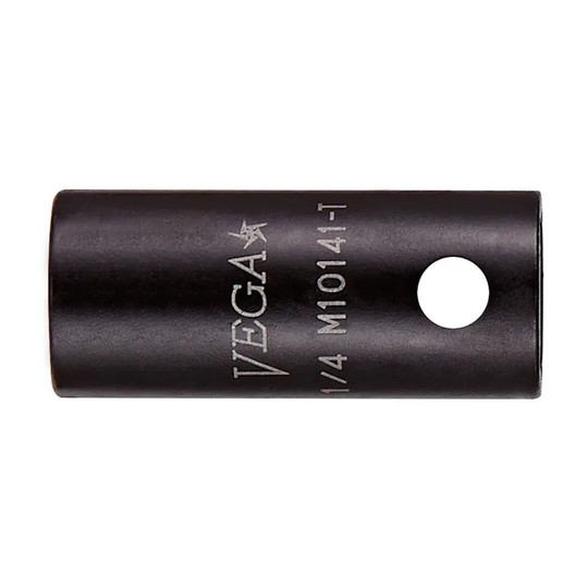 Black 1/4 in. drive 1/4 in. 6-point magnetic thin-wall impact socket