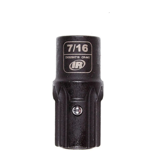 Black 7/16-inch direct-drive impact socket