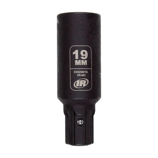 Black 19 mm deep direct-drive impact socket