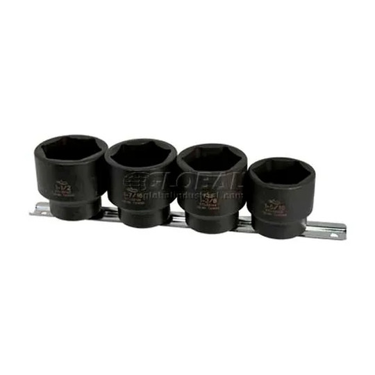 Short 1/2-inch drive 1-5/16-inch 6-point impact socket with satin finish