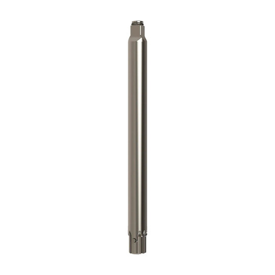 Silver 8-inch extended anvil attachment with 1/2-inch drive
