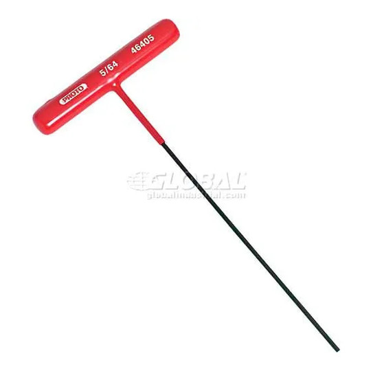 Black 5/64 in. T-handle hex key with cushion-grip handle