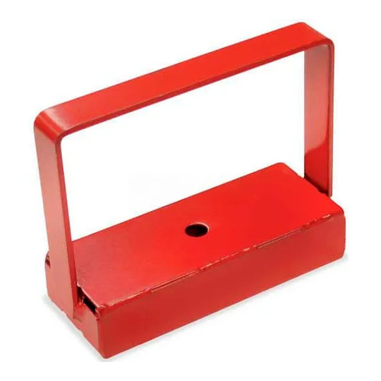 Red steel handle magnet with 150 lb pull force