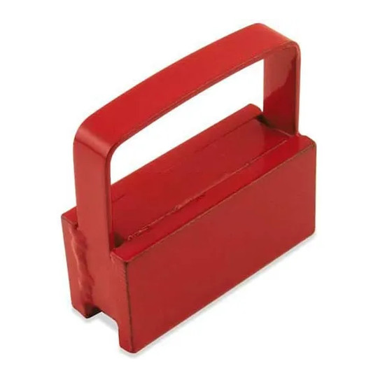 Red steel handle magnet with 50 lb pull rating