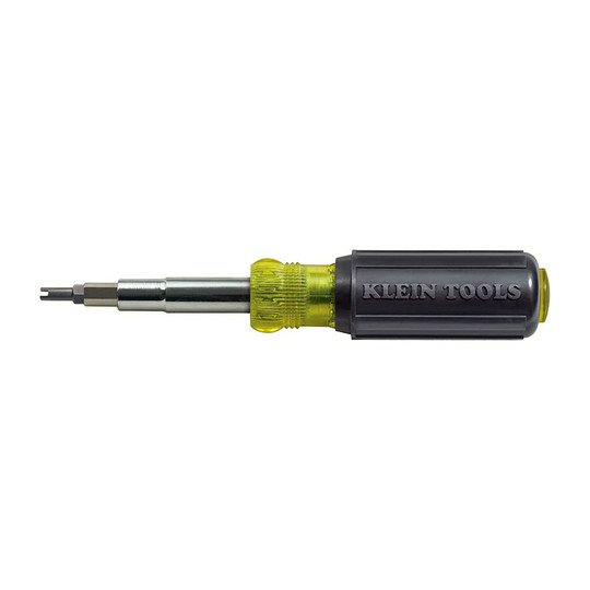 11-in-1 HVAC screwdriver, nut driver and Schrader bit tool