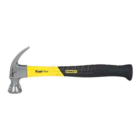 16 oz jacketed graphite curve claw hammer with ribbed grip