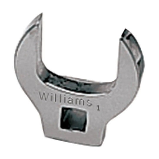 Silver 3/8-inch drive crowfoot open-end wrench with 13/16-inch opening