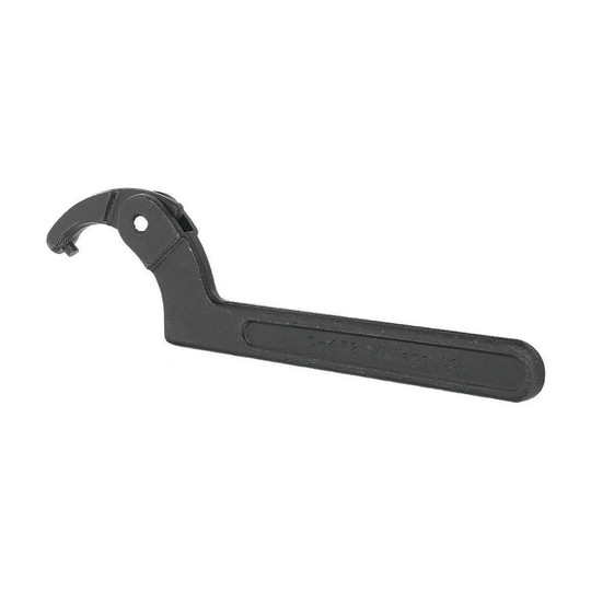 Black adjustable pin spanner for 1-1/4 to 3 inch openings