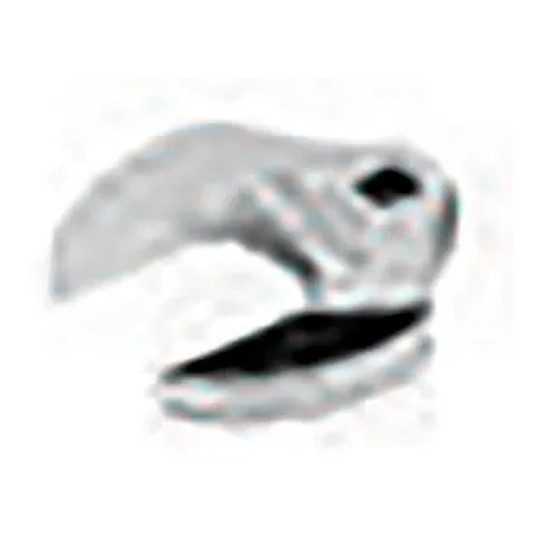 Silver 1/2-inch drive open-end crowfoot wrench with 1-13/16-inch opening