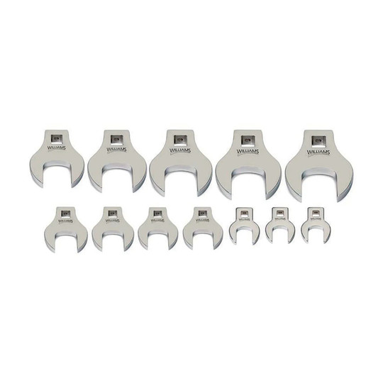 Chrome open-end crowfoot wrench with 2-1/16-inch opening