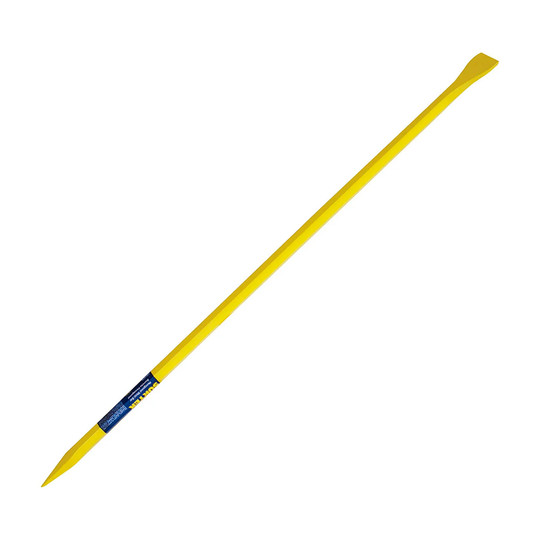 Yellow 69-inch hexagonal crow bar with anti-slip handle