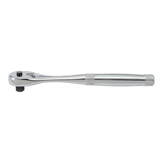 Silver 1/2-inch drive quick-release pear head ratchet