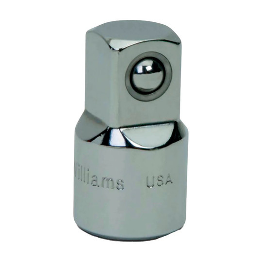 Chrome 3/8 inch female to 1/2 inch male drive adapter
