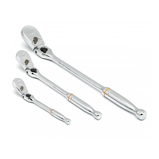 90-tooth locking flex-head teardrop ratchet set