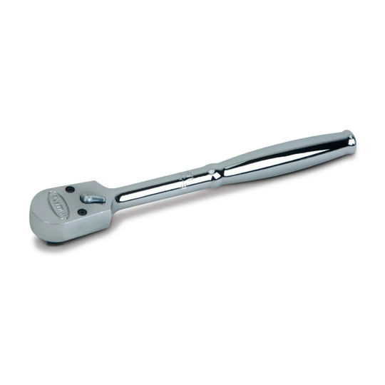 Chrome enclosed-head ratchet with 3/8 inch drive