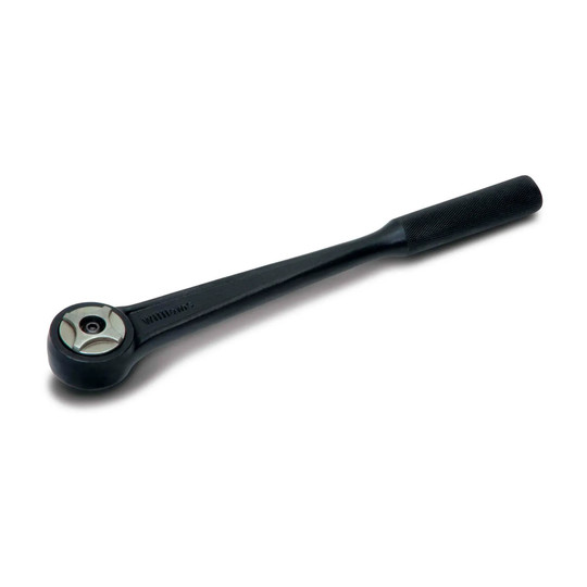 Heavy-duty 1/2-inch drive round ratchet with knurled handle