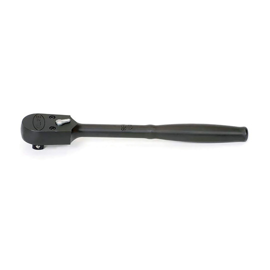 Chrome 1/2 in. drive enclosed-head ratchet with comfort-grip handle