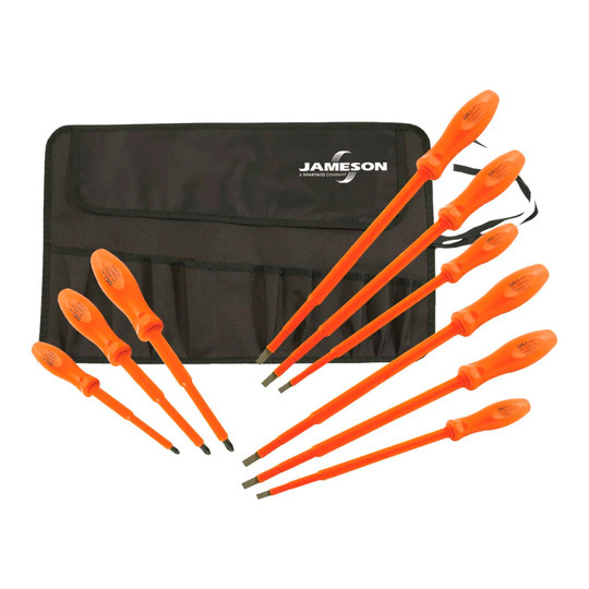 1000V insulated screwdriver set with slotted and Phillips drivers