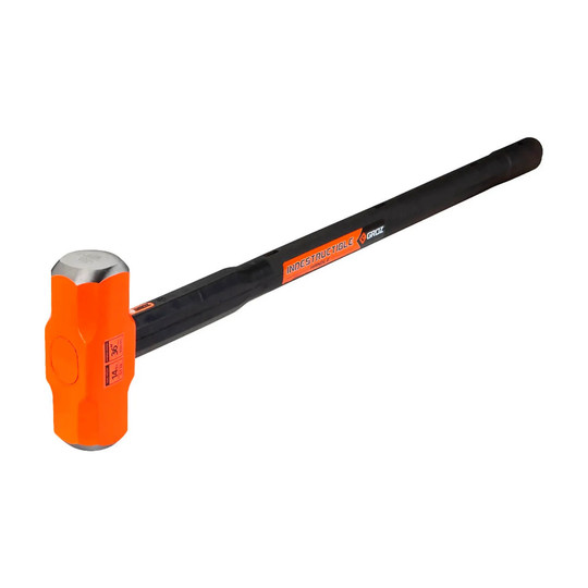 14 lb steel sledge hammer with 36 in rubber grip handle