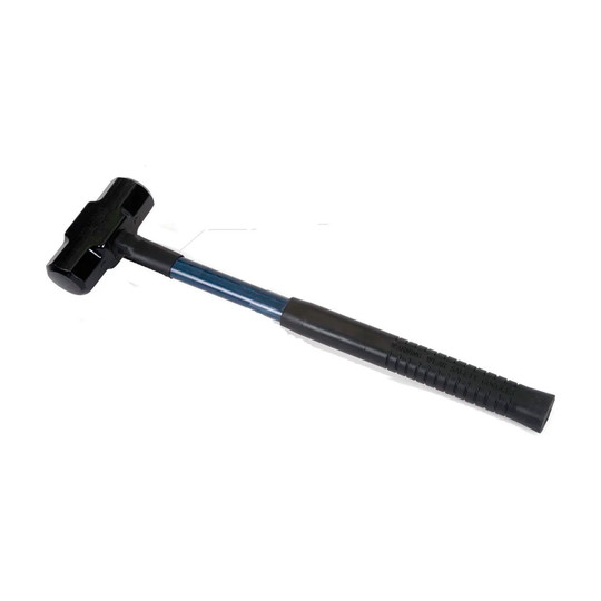 10 lb sledge hammer with double-faced head and 16 in fiberglass handle