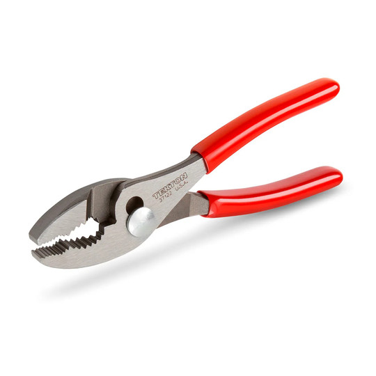 6-13/16 inch slip joint pliers with red nonslip handles