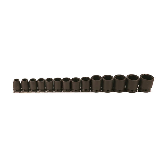 14-piece 1/2-inch square-drive SAE 6-point standard-length socket set