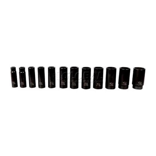 1/2-inch drive 6-point deep impact socket set