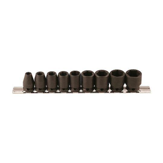 9-piece 3/8-inch drive SAE 6-point standard socket set