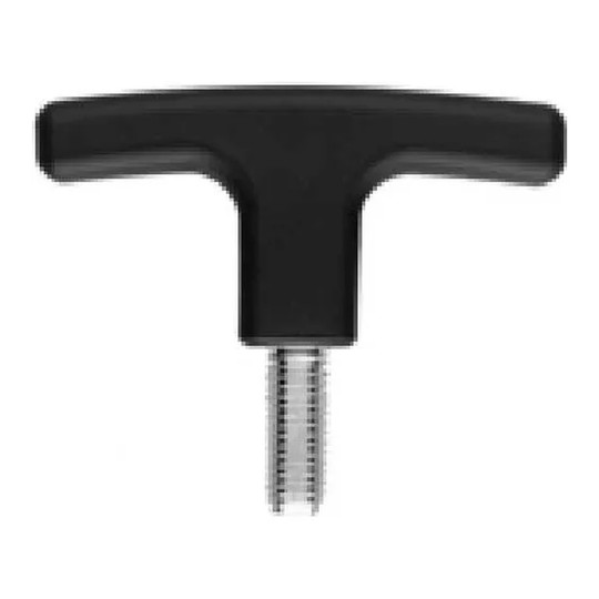 Technopolymer T-handle with 3/8-16 threaded stud