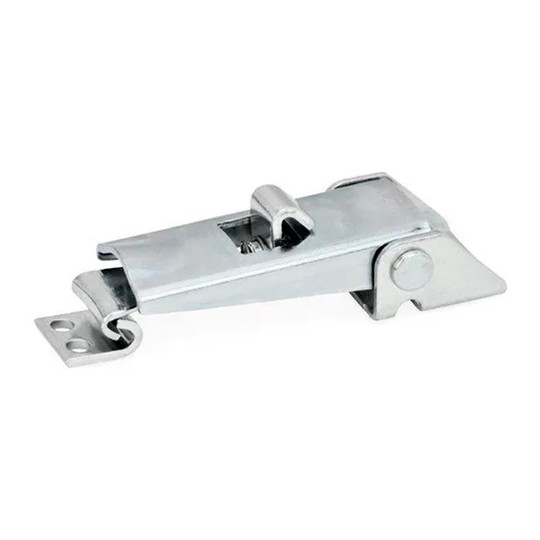 Steel toggle latch assembly with safety catch and catch bracket