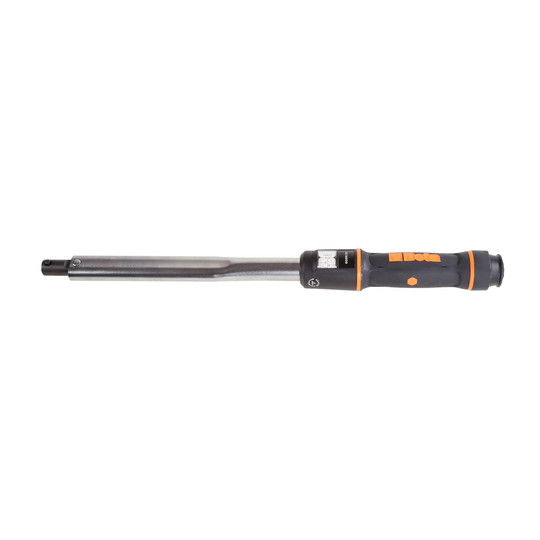 Black and orange click-type torque bar for right- and left-hand tightening