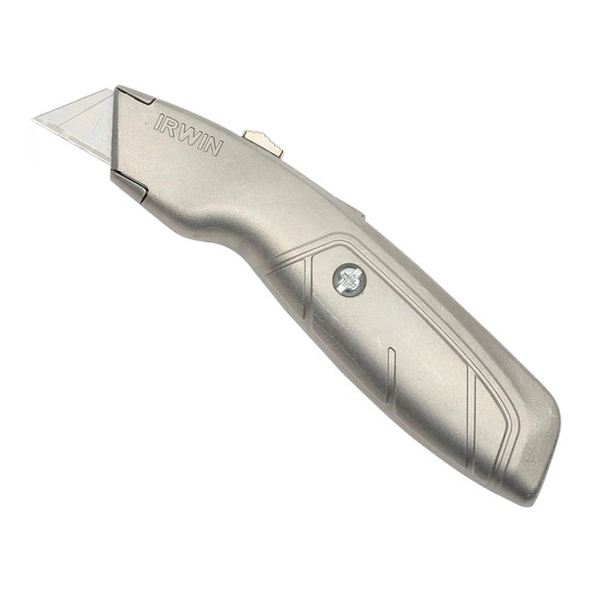 Gray standard retractable utility knife