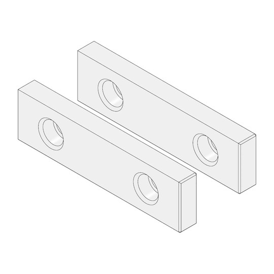 Replacement jaw plates for a vise