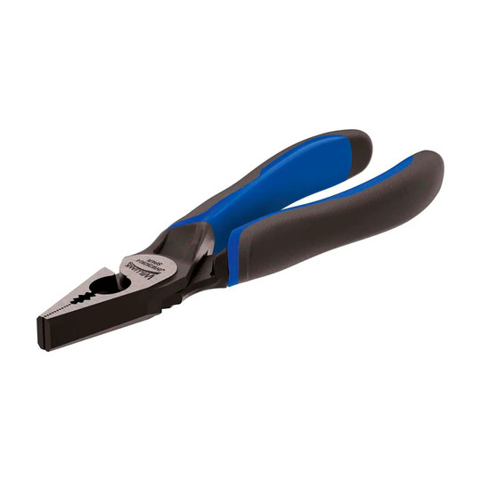 6-1/4-inch side-cutting combination pliers with bi-molded grip
